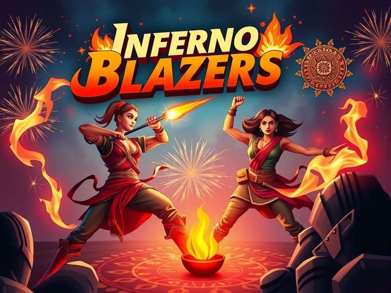 Inferno Blazers Diwali event with fireworks and rangoli designs